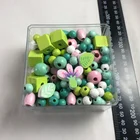 Bead Wood Painted Wooden Round Bead Assorted Bead Wooden