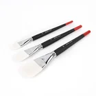 Big Flat Paint Brushes Manufacture Nylon Hair Artist Acrylic Painting Brushes