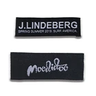Custom Clothing Custom High Density Woven Neck Back Label Folded Clothing Damask Design Labels Customized