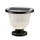 Garden Garden Led Garden Bollard Led Garden Light Solar Outdoor Bollard Black Decoration Waterproof
