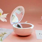 Bluetooth Mirror Mini Wireless Bluetooth Speaker 3 In 1 USB Charging Portable Makeup Mirror With LED Fill Light