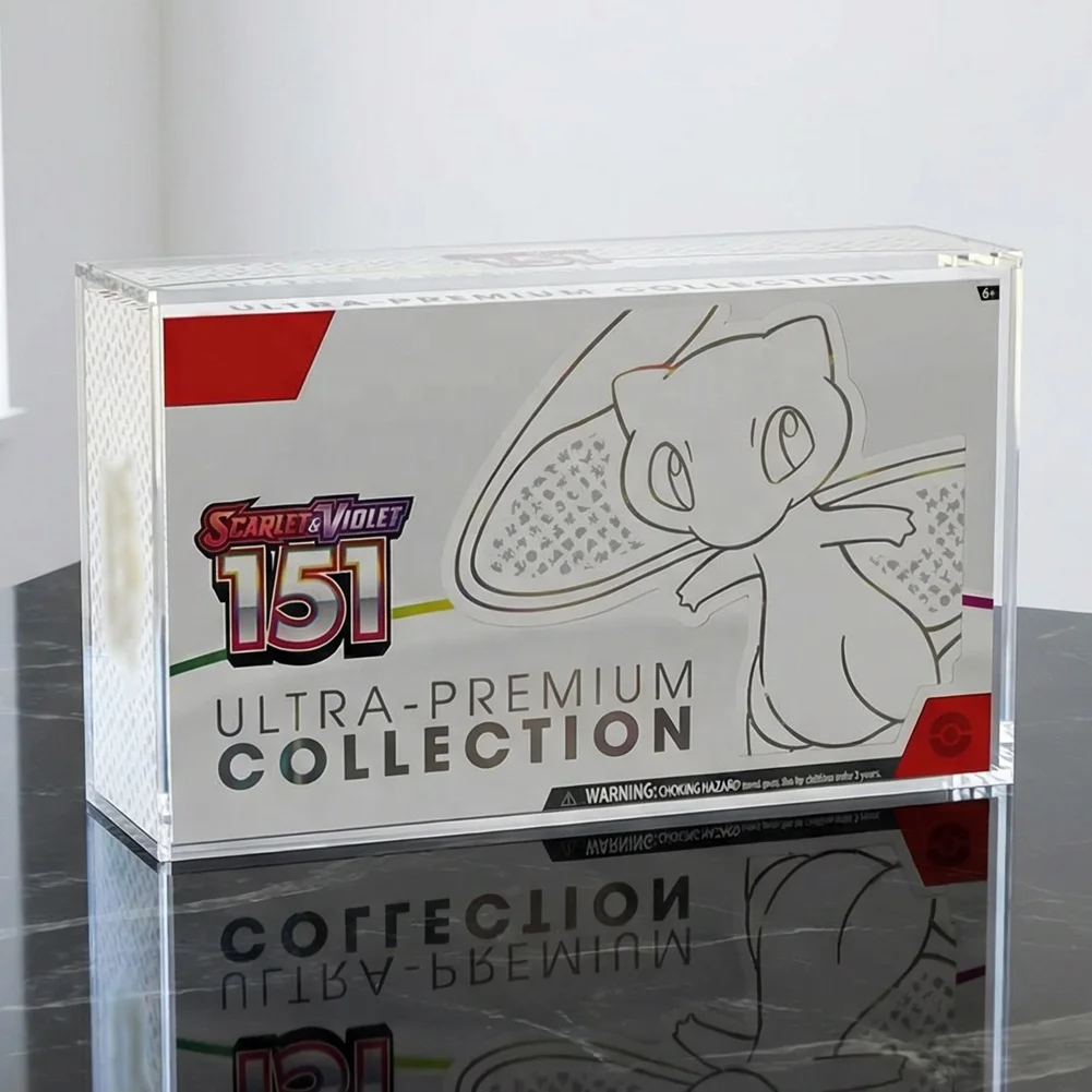 product acrylic case for 151 ultra premium collection card upc premium custom acrylic display protector box 151 upc acrylic case-6