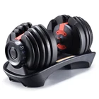 Equipment Iron Cast Iron Dumbbell Wholesale Customized Fitness Equipment Cast Iron 52.5lbs 24kg Adjustable Dumbbell