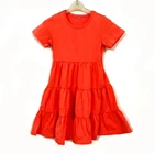 Baby Skirt Summer Kids Clothing Soft Knitted Cotton Baby Little Girls Red Skirt Wholesale Dresses For Girls