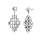 Earrings Best Sale High Quality Square Ladies Earrings Sterling Sliver