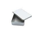 Tin 2021 Hot Sale Gift Aluminum Square Empty Metal Tin Box Rectangle Aluminum Metal Tin Box Large Tin Storage Box