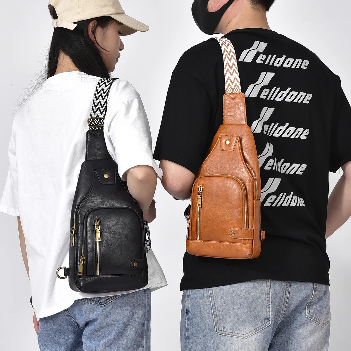 Men's Chest Bag Men's High-end Versatile Crossbody Bag Multifunctional Waterproof Outdoor Small Backpack Men's Bag