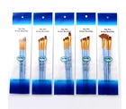 Washable Blue Wooden Rod 2 Color Nylon Hair Pen Child Artist Brush