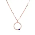 Jewellery Factory Hot Sales 3 Color Jewellery 925 Sterling Silver Round Pendant Necklaces