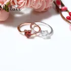 Sterling Ring Fashion Sterling Silver Jewelry Wedding Engagement Heart-shaped AAA CZ Zircon Finger Ring