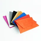 Clutch Handbag Custom Logo Factory Wholesal Solid Summer Bag Color Suede Envelope Clutch Evening Handbag