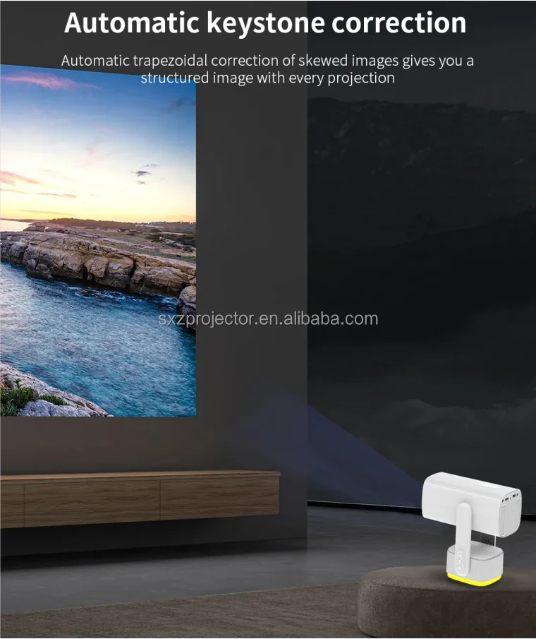 Most Popular Video Game Projector K2 Built-in Battery 1080P 4K Home LCD Android 11 System 5G WiFi 6 BT5.2 Movie Projector