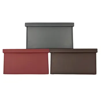Hot Selling Custom PU Leather Foldable Universal Portable Rear Grocery Organizer Interior Car Trunk Storage Box