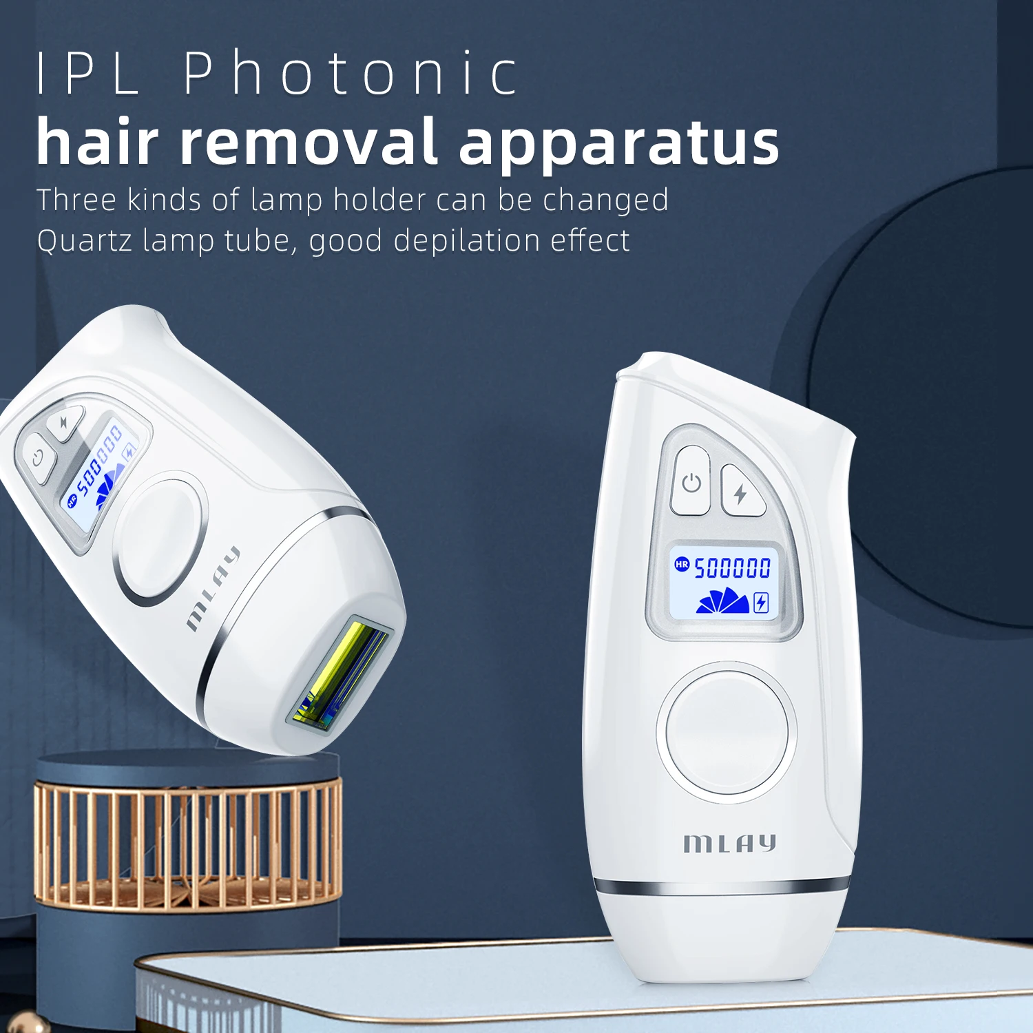 MLAY T7 Painless Facial Mobile Phone IPL Hair Removal Device for Skin Rejuvenation and Hair Removal in Bikini Armpit Area