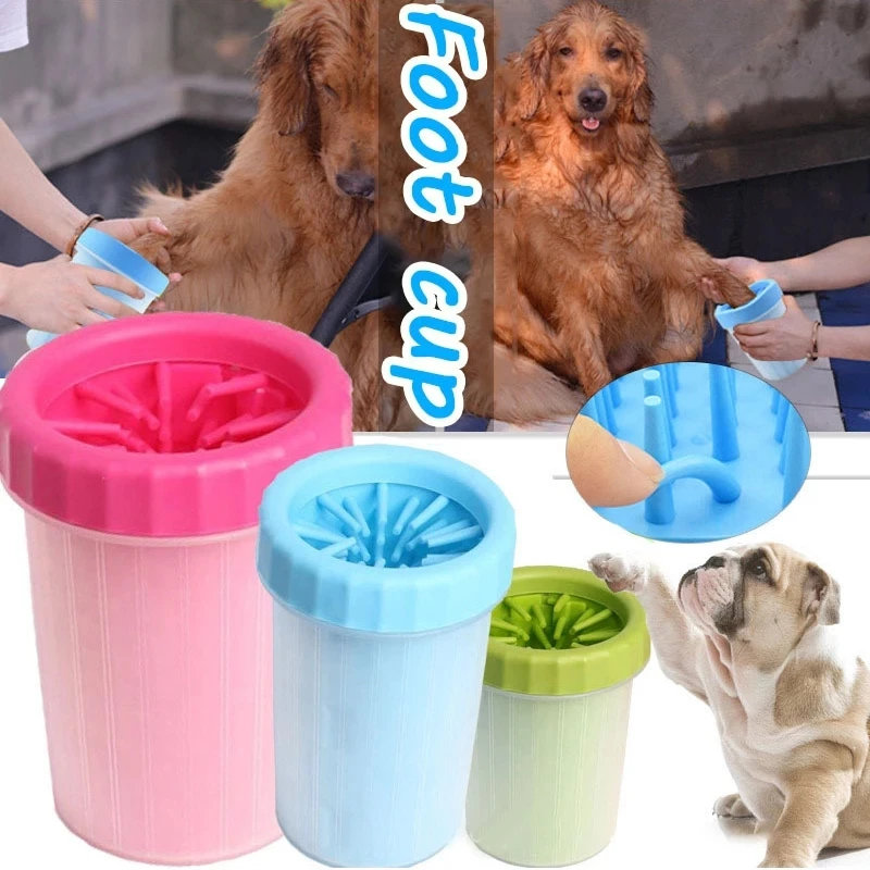 Dog Foot Wash Cat Puppy Foot Cup Wash Paw Cleaning Free Scrub Foot Self