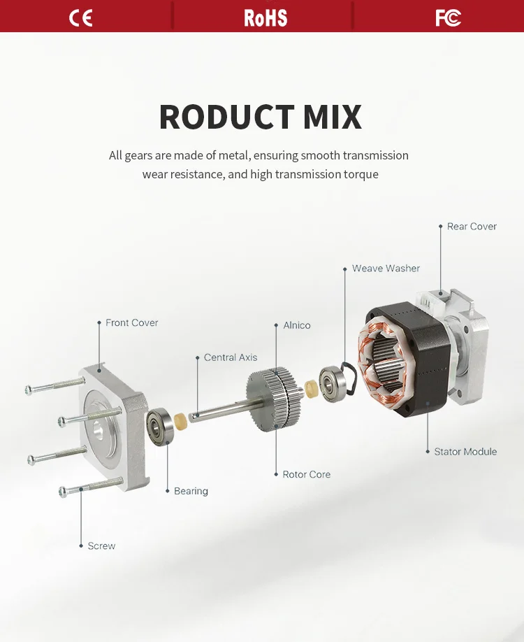 product nema17 stepping motor for 3d printer 18a 17hs8401s fs high torque 052nm step angle 18-3
