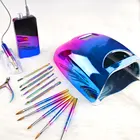Uv Lamp 2020 New Private Label Black Rechargeable Smart Cordless Professional Sun Uv Pro Cure Led Gel Nail Lamp
