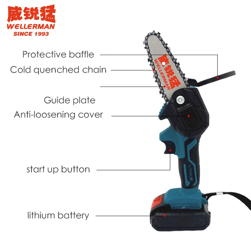 4/6'' Rechargeable Mini Wood Cutting 