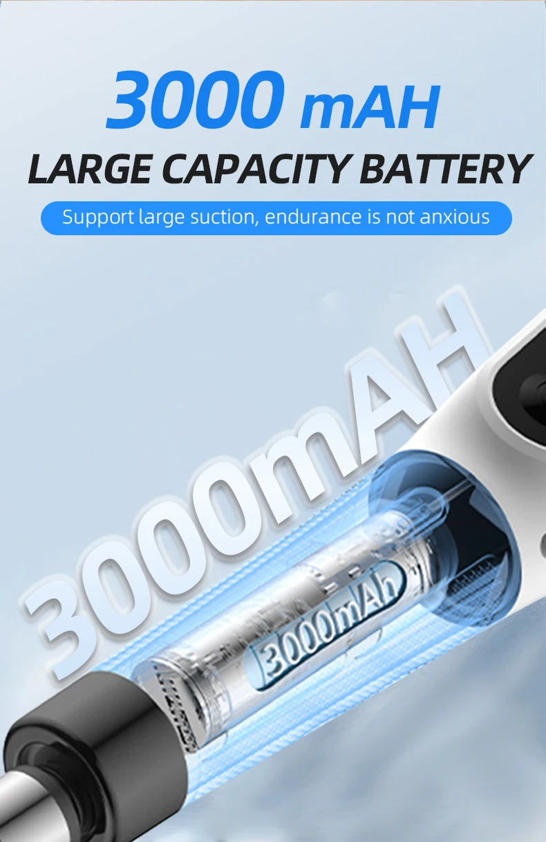 AuSilver Electric Cordless ABS Scrubber Long-Handle Household Kitchen Plastic Floor Cleaning Brush Cleaning Tools