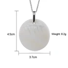 925 Silver Necklace PMA-0998 Pendants With 925 Silver Bail Pendant Necklace Mother Of Pearl Shell