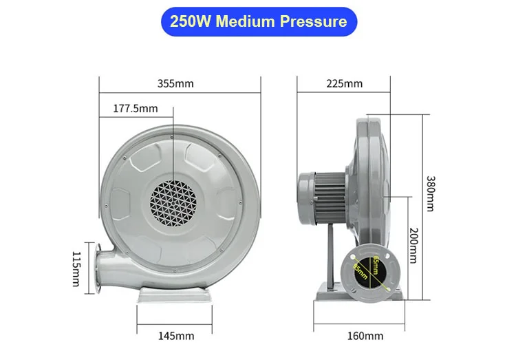 Centrifugal Air Fan, 750W, 220V, 50Hz - detail 2