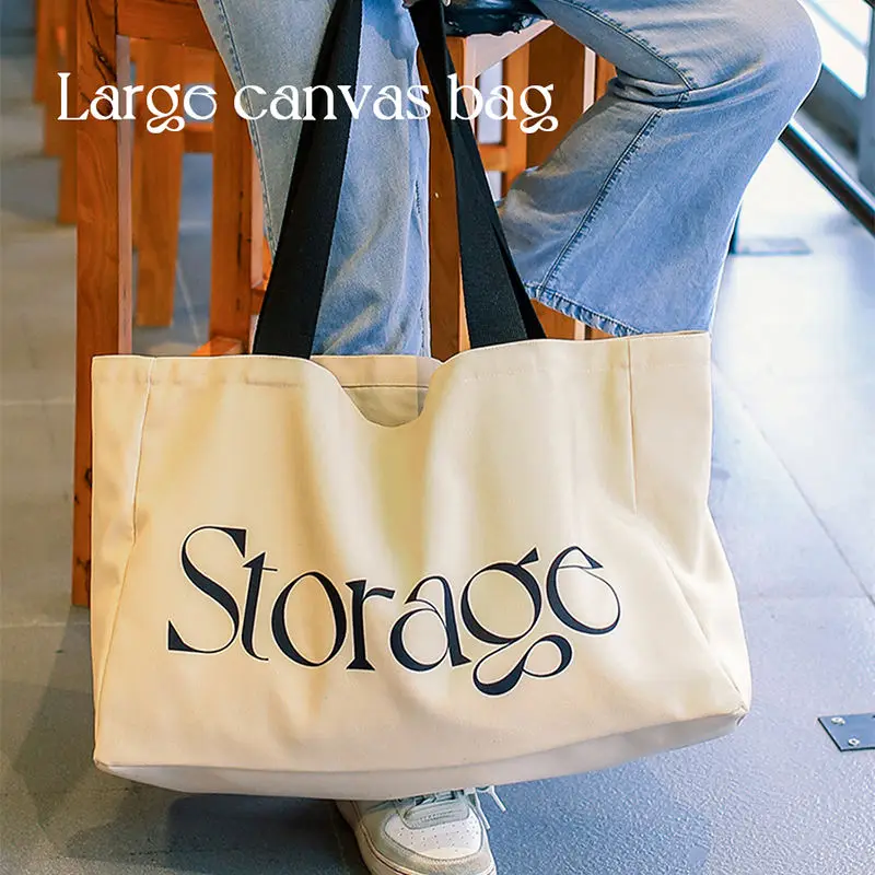 Factory Wholesale Large Cloth Organic Cotton Bags Canvas Tote Bag Blank Grocery Reusable Shopping Bag with Custom Printed Logo factory