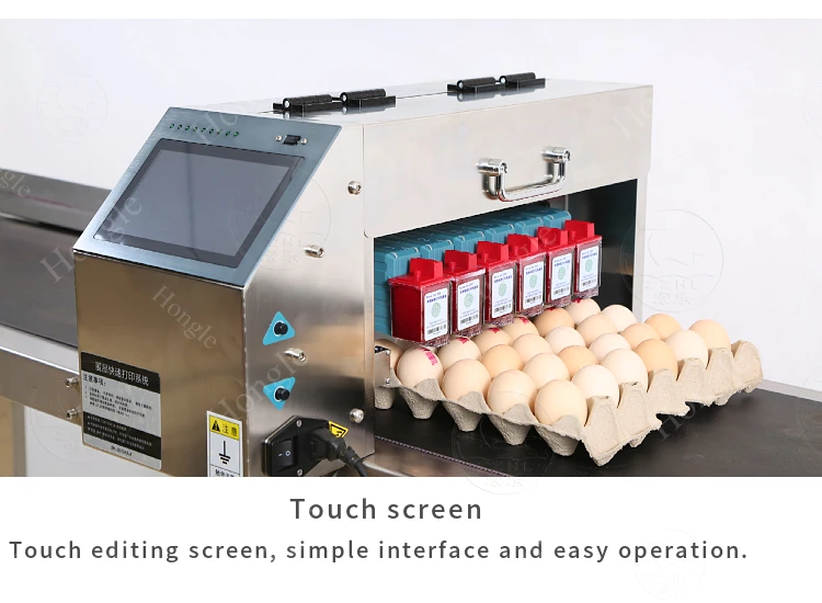 High Quality Printer Automatic Stamping Inkjet Mark Eggs Expiry Date Printing Machine on Egg Price supplier