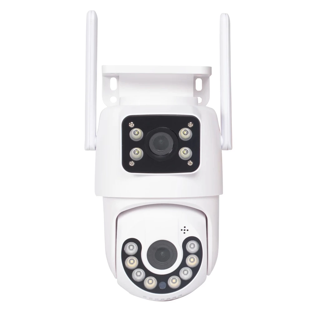 ICsee 6mp Dual Lens Wifi Network Camera Views Human Detect Smart Night Vision Wifi Bluetooth Connection Surveillance Camera