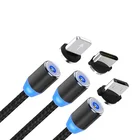 Usb Wholesale 3 In 1 Magnetic Charging Data Cable For IPhone Samsung Type-C Micro USB CABLE