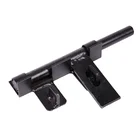 4" OEM Style Heavy Duty Lockable Bar Gate Latch With Black Powder Coated Finish Courtyard Lockable Latch