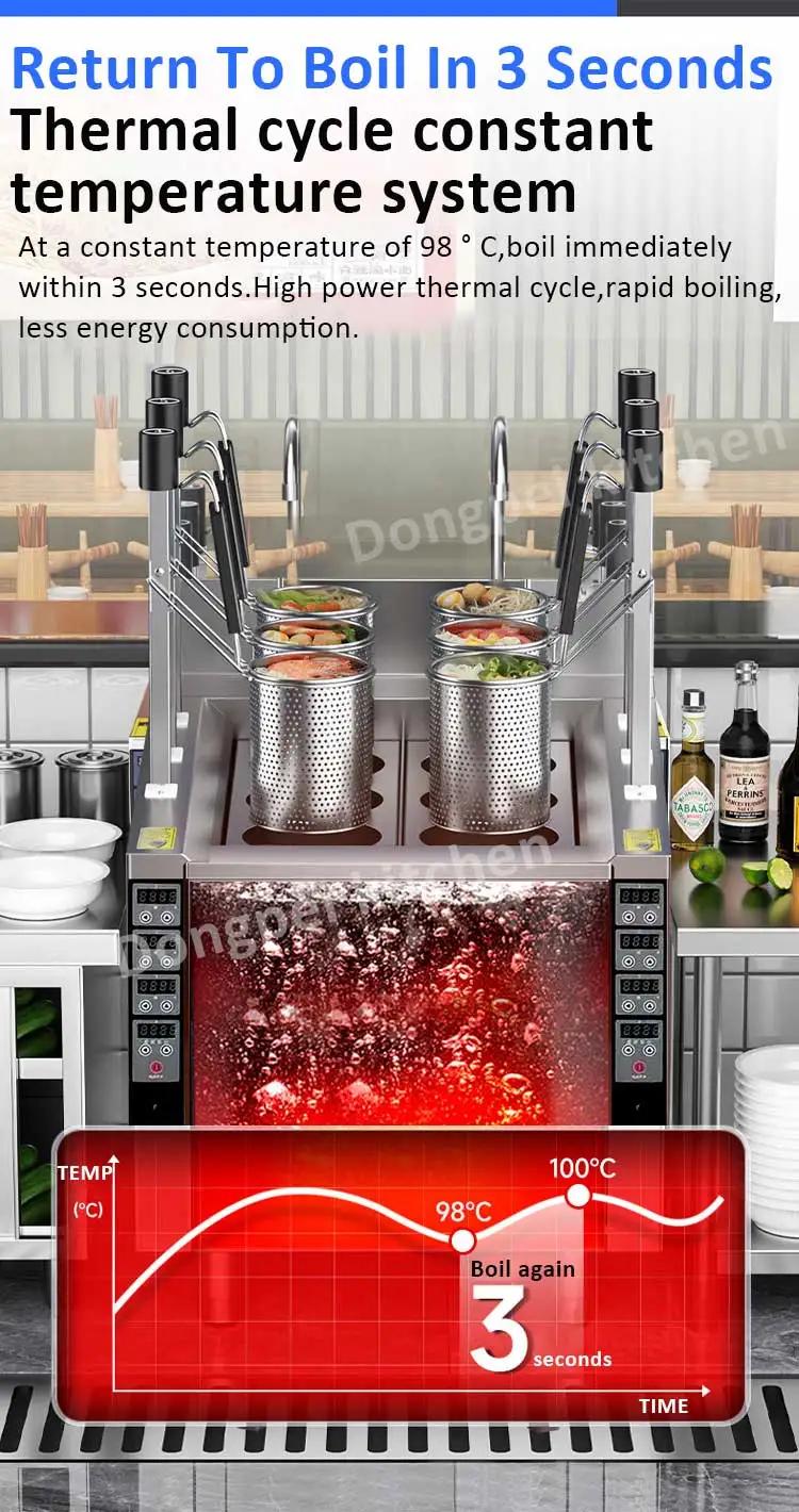 Commercial Equipment Automatic Electric Lift up Pasta Dumpling Boiler Noodle Cooker Boiling Station Restaurant