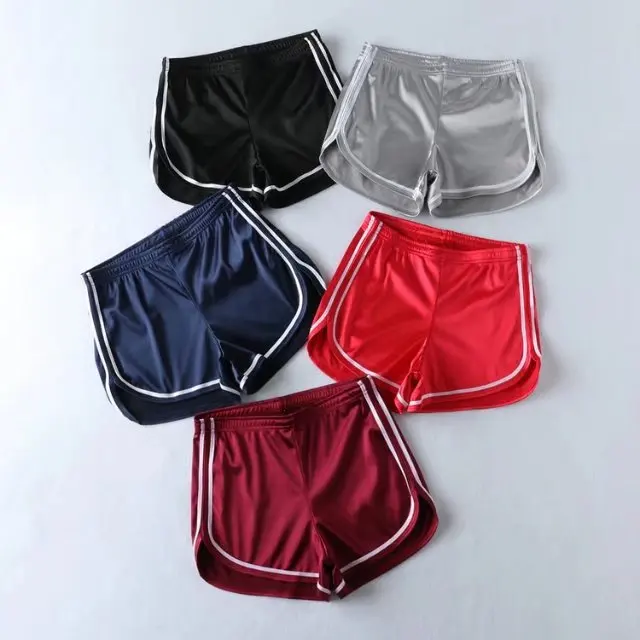 silk running shorts