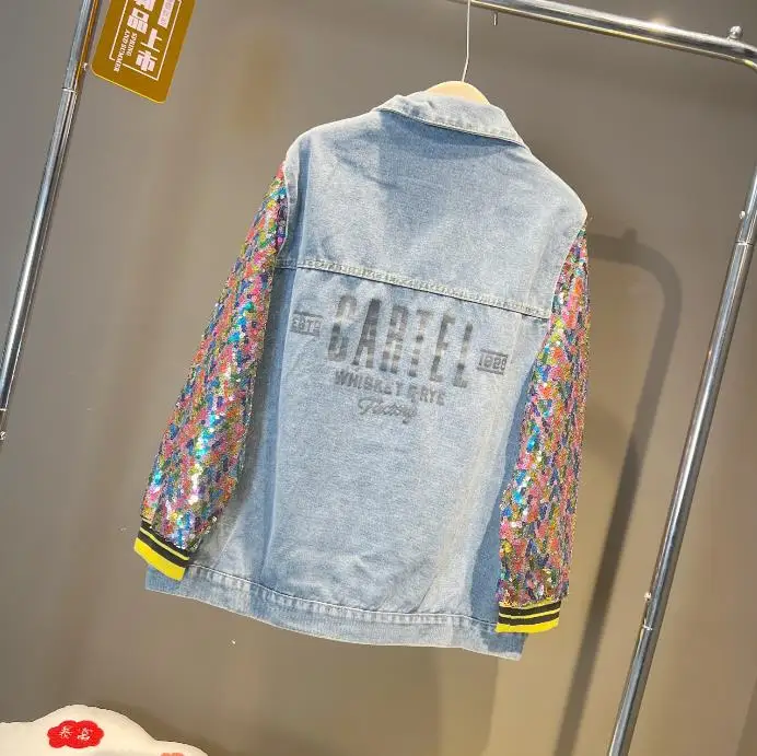 Comic Denim Jacket Men's Women's Pullover Coat Spring Clothing main image 0