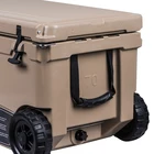 Camping Cooler Box Camping Cooler Box 70QT PU FOAM Sand Camping Portable Drink Wheeled Cooler Box