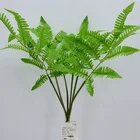 Artificial 2020 New Items Home Eco-Friendly Artificial Plants Plastic Leaf 6pcs/bundle 60 CM Decorativ Fern