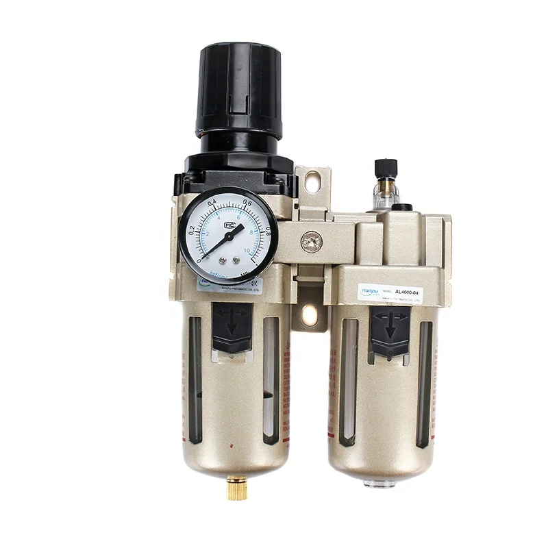Air Pressure Regulator NANPU NW4000-04 Air Compressor Filter Air Filter Regulator Durable Pneumatic System for High Pressure Air Compressor Pump