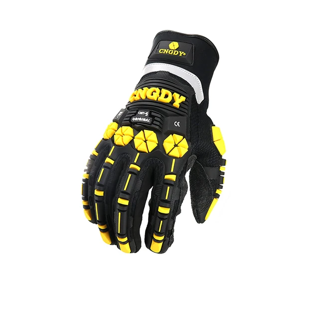 Industrial specialized anti cutting gloves with impact resistance on the back of the hand to reduce hand injuries during work