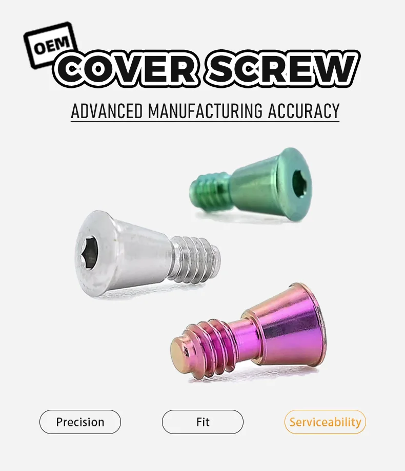 OEM Osstem Titanium Protective Cap Analog Screw-Retained Abutment Straight Angled MUA Impression Post for Dental Implants supplier