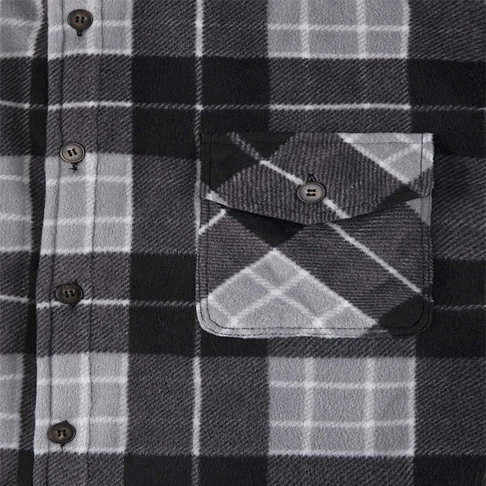 Men Hoodie Jacket Custom Lapel Bilateral Chest Pockets Curved Hem