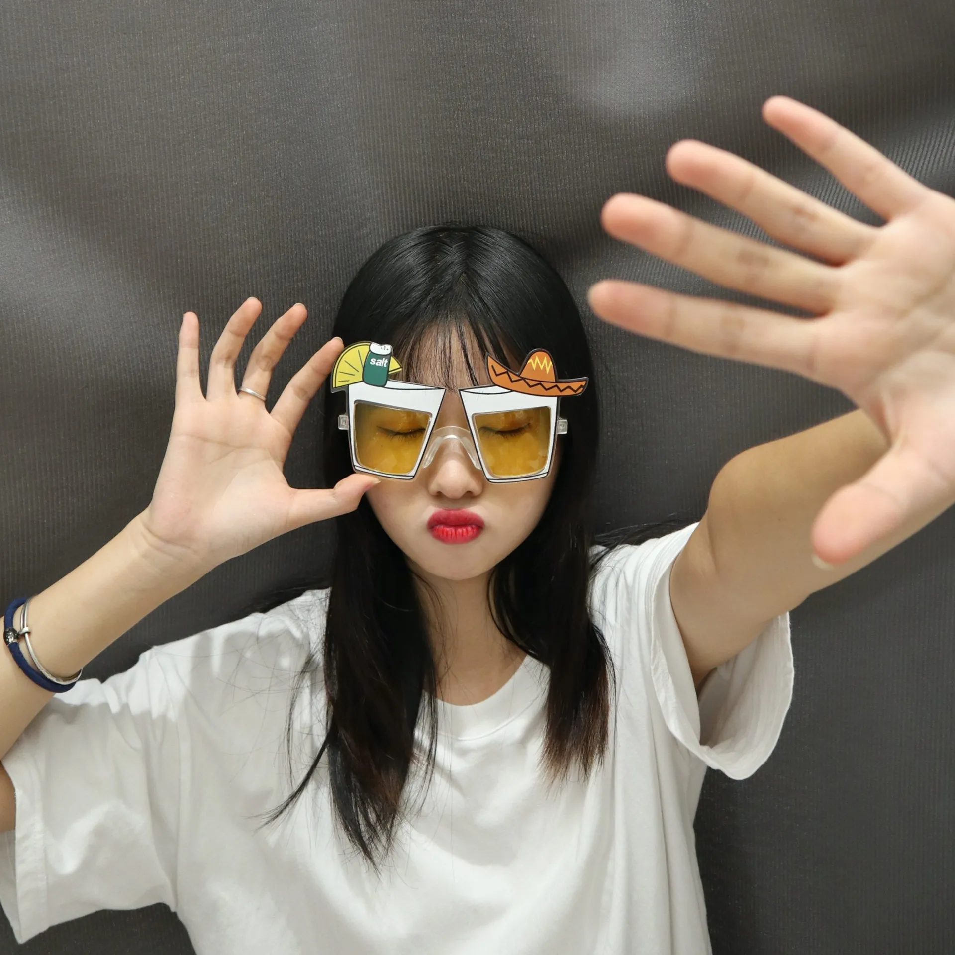 Red Heart Glasses Giant Oversized Novelty Sunglasses Party Shades - Main Image