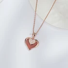Pearl Pendant Rose Gold Plated Agate Stone Mother Of Pearl 925 Sterling Silver Heart Pendant Necklace