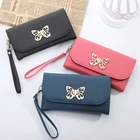 Fashion Clutch Fashion Clutch Wallet Women 2021 Fashion Long Women PU Leather Wallet Portable Clutch Wallet With Button