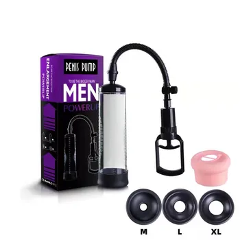 vaccum pump for penis enlargement Male Masturbator Penis Extender Penile Vacuum Pump Penis Enlargement Enhancer Massager