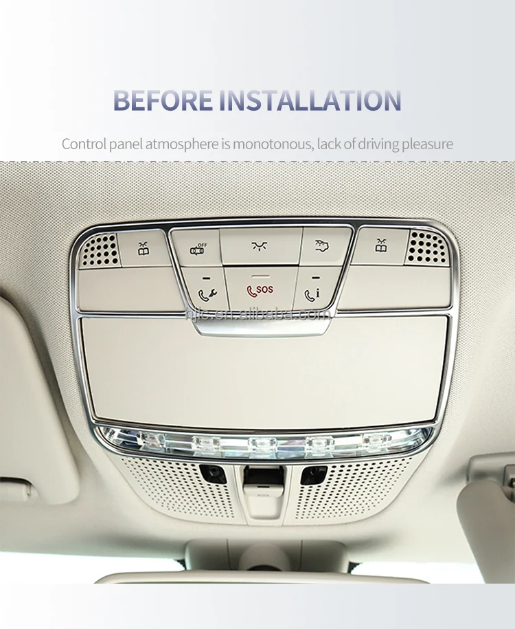 W205 3 Colors 64 Colors Ceiling Reading Light Roof Speaker for Mercedes-Benz C-class W205 GLC X253