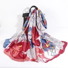 Long Scarf Long New Arrival FENNYSUN 90x180 Multicolor Irregular Graphics Wrap Silk Long Sun Proof Paint Printed Scarf