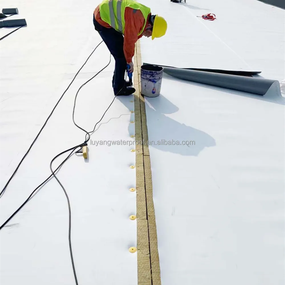 Mil Tpo Waterproofing Membrane Mechanically Fastened Roofing Systems