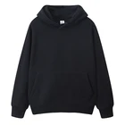 Hoodies Heavy Fleece Lined Oversized Custom Embroidered Logo Cotton Blank Plain Men's Hoodies Sweatshirt