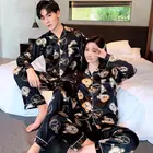 Pajamas Pair Pajamas Suit Long Sleeve Shirt Collar Loose Outer Wear Home Clothes Sleepwear Men Pajamas Set