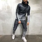 Sweat Suits Mens Streetwear Winter 2 Piece Sweat Suits Ombre Hoodie Mens Joggers Sets