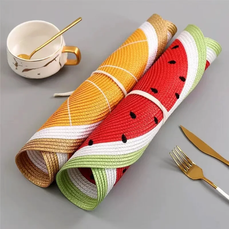 Table Decoration Accessories Non-slip Pad Heat Insulation Coaster Cup Placemat PP Dining Table Mat